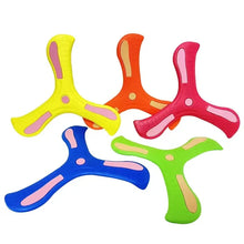 Load image into Gallery viewer, Soft Three-Leaf Boomerang Toy for Kids &amp; Adults – Safe Outdoor Flying Game
