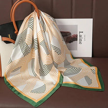 Load image into Gallery viewer, Luxury Satin Silk Square Scarf – Shawl, Hijab &amp; Fashion Wrap 2023
