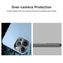 Load image into Gallery viewer, Alloy Camera Protector For Iphone 13 12 14 11 Pro Max Mini Plus Protective Full Cover Ring Textured Phone Lens Film Iphone14 Aluminum Alloy Camera Protector For Iphone
