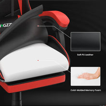 Load image into Gallery viewer, Gaming Chair with Footrest Gamer Chairs Ergonomic with Lumbar Cushion Headrest Gaming Chair Height Adjustable Computer Chair
