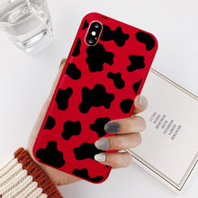 Load image into Gallery viewer, Slim Fit  Lightweight Black White  Print Silicone Case For iPhone 11 Pro 7 8 Plus X XR XS Max iphone 11 Cell Phone Case Cover White Black Pattern Print Silicone Unisex Case
