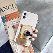 将图片加载到图库查看器，Cute and Funny Puppy Phone Case For iPhone 13 14 11 12 Pro Max XS XR 7 8 Plus Creative Shockproof Soft Silicone Phone Cover Flexible Silicone Dog Pattern Cute Phone Case
