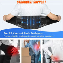 将图片加载到图库查看器，Back Brace Immediate Relief from Back Pain,Sciatica - Breathable Mesh Design with Lumbar Pad- Adjustable Support Straps for Work
