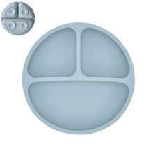 Load image into Gallery viewer, Silicone Baby Sucker Plate &amp; Rice Spoon Set Cute Cartoon Tableware
