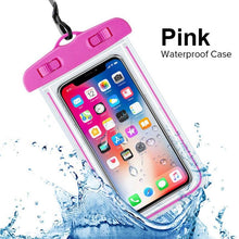 Load image into Gallery viewer, Universal Mobile Phone Transparent Waterproof Bag Three-Layer Sealed Beach Fishing Underwater Swimming Waterproof Case Mobile Phone Cover Water Proof Pouch Bag for iPhone
