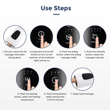 Load image into Gallery viewer, Wireless Electric Hand Massager Air Compression Hot Compress Palm Acupoint Massager Finger Arthritis Numbness Muscle Relaxation
