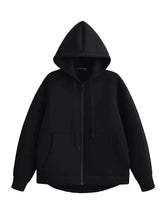 将图片加载到图库查看器，Autumn Women’s Hooded Jacket – Long Sleeve Zipper Coat
