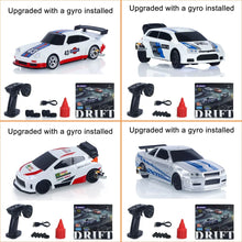 将图片加载到图库查看器，New RC Drift Car Upgraded Gyro 1/43 Racing RTR 4WD Four-wheel Drive High Speed Radio Control Model 2.4g Drift Race Car Mini Gift
