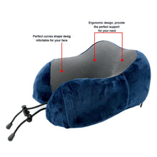 Load image into Gallery viewer, Soft Travel Pillow U Shaped Travel Healthcare Memory Foam Neck Cervical Airplane Pillow Neck Cushion
