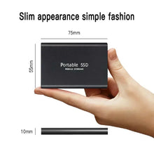 Load image into Gallery viewer, High Speed Portable SSD External Hard Drive 4TB USB3.1 Interface Hard Disk Solid State Drive Mass Storage Device for Laptop/PC
