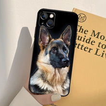 将图片加载到图库查看器，Cartoon German Shepherd Phone Case MAsk  Dog Case For iPhone 13 12 Mini 11 14 Pro Max 6S 8 7 Plus SE 2022 2020 X XS Max XR Back Cover Poodle Dog Phone Case Compatible with iphone
