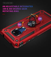 Load image into Gallery viewer, Phone Case For Huawei Mate 20 X 30 Pro Lite Luxury Car Armor Shockproof Finger Ring Holder Magnet Anti-Fall Kickstand Case Cover
