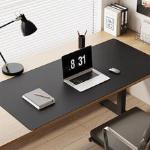 将图片加载到图库查看器，Large PU Leather Office Desk Mat – Waterproof Dual-Tone Mouse Pad &amp; Keyboard Desk Protector for Home or Office
