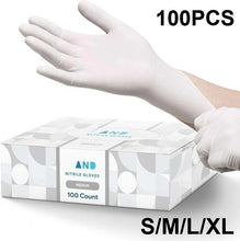 Load image into Gallery viewer, White Nitrile Disposable Gloves – Powder-Free, Latex-Free Household Use
