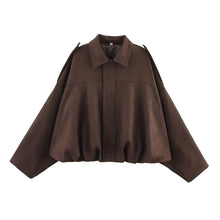 Load image into Gallery viewer, Autumn Jackets Women's 2025 New Fashion Autumn Elegant Loose Long Sleeve Women's Warm Coats Chic Street Youth Casual Jackets
