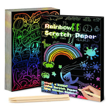 Load image into Gallery viewer, Dazzling Scratch Painting Kit - Parent-Child Interactive DIY Craft Toy with Note Cards
