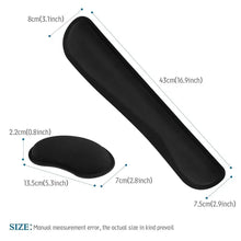 Load image into Gallery viewer, Memory Foam Wrist Rest Kit - Ergonomic Support for Keyboard &amp; Mouse
