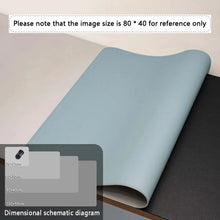 将图片加载到图库查看器，Large PU Leather Office Desk Mat – Waterproof Dual-Tone Mouse Pad &amp; Keyboard Desk Protector for Home or Office
