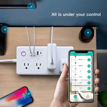 Load image into Gallery viewer, ZigBee Wifi Power Strip Tuya Smart Plug Smart Home Surge Protector Extension Cord Voice Control Work with Alexa Google Assistant

