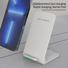 将图片加载到图库查看器，100W Wireless Charger Stand Pad For iPhone 14 13 12 11 X Pro Max 8 Samsung S22 S20 S10 Xiaomi Fast Charging Station Phone Holder
