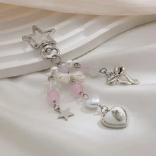 Load image into Gallery viewer, Y2K Fashion Flower Star Love Bow Strawberry Pendant Acrylic Keychain Student Women's Bag Backpack Pants Chain Accessories
