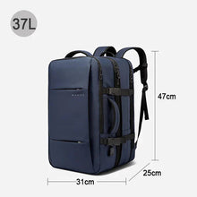 Load image into Gallery viewer, Expandable Business Backpack for Men - 17.3" Laptop, USB, Waterproof Travel Bag
