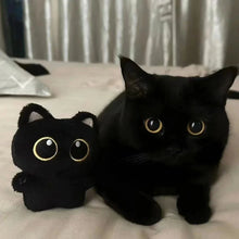 Load image into Gallery viewer, 10cm Cute Black Cat Plush Toy – Small Stuffed Doll Pendant Gift
