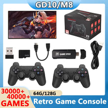 将图片加载到图库查看器，4K HD Wireless Controllers 40000+ Games 2.4G Arcade Console Support TF Card Expansion TV Mini Game Console Max 256GB for PS1
