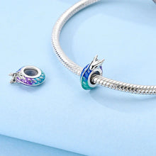 将图片加载到图库查看器，100% 925 Sterling Silver Rainbow Zircon Butterfly Dragon Silicone Stopper Charms - Colorful Beads for DIY Bracelets, Customizable Jewelry for All Occasions
