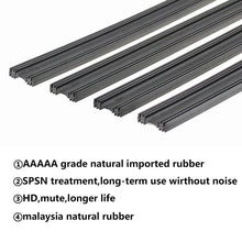 Load image into Gallery viewer, 2PCS DIY Cut Car Frameless Wiper Blade strips 6mm Windshield Wipers Refill Natural Rubber strip 26" 28" 30" 32" Car Accessories
