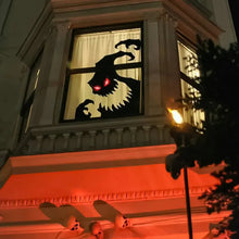 Load image into Gallery viewer, Halloween Door &amp; Window Stickers - Skeleton Hands, Pumpkins, Ghosts, and Witch Hat Decor
