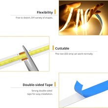 将图片加载到图库查看器，LED COB USB Strip Light – Touch Dimmer Indoor Lighting
