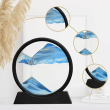Load image into Gallery viewer, 3D Moving Sand Art Picture - Round Glass Deep Sea Sandscape Hourglass for Home &amp; Office Decor
