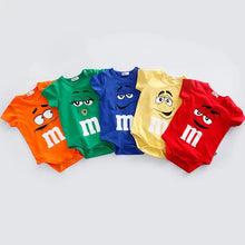Load image into Gallery viewer, Soft Cotton Baby Romper (3–24M) – Cute Summer Short Sleeve Jumpsuit for Boys &amp; Girls
