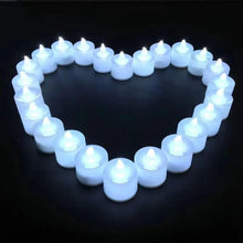 Load image into Gallery viewer, 1/6/12Pcs Flameless LED Tea Light Candles – Battery-Powered, Safe, and Reusable for Weddings, Parties, and Home Décor
