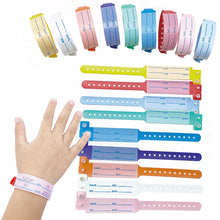 Load image into Gallery viewer, 100pcs Waterproof Soft PVC Medical Wristbands Writable Patient Identification Bracelets  Vinyl Band for Healthcare
