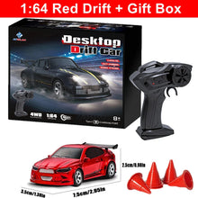 Load image into Gallery viewer, 1/64 4WD High-Speed Drift RC Car – Mini Remote Control Racing Toy for Kids &amp; Adults
