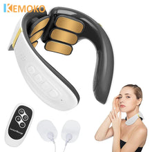 Load image into Gallery viewer, 6 Heads Smart Neck Massage Instrument Shoulder Neck Massage Cervical Vertebra Health Care Vibrator Heating Relieve Muscle Gift
