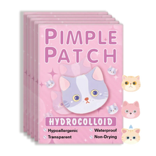 Load image into Gallery viewer, 600pcs Cartoon Cat Acne Patches – Ultra-Thin Breathable Pimple Stickers
