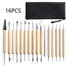 Load image into Gallery viewer, Pottery Clay Sculpting Tools Kit - 8-61 Pcs for Carving, Shaping &amp; Modeling
