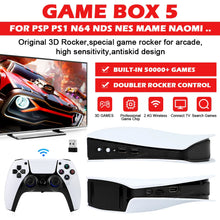 Load image into Gallery viewer, GB5 Video Game Console 256GB/128GB/64G 50000 + Retro Games HD TV Game Box 5 Two Gamepads For PS1/PPSPP/MAME Arcade Gaming Stick
