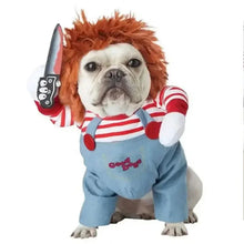 Load image into Gallery viewer, Halloween Dagger Pet Costume - Funny Knife-Holding Dog &amp; Cat Standing Dress for Festival Dress-Up
