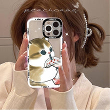 Load image into Gallery viewer, Cute Cat Phone Case for iPhone 11 12 13 Mini Pro Max 14 Pro Max Case shell  Blank Printable Phone Case for Soft Rubber Cool Polish  Phone Case
