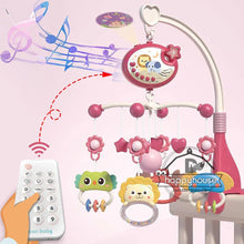 将图片加载到图库查看器，Musical Baby Crib Mobile - Lights, Music &amp; Projection | Remote Control Crib Toy for Newborns

