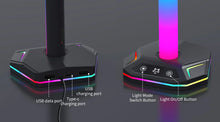 Load image into Gallery viewer, For Playstation5 Controller Holder Earphone Hanger Accessories Gaming RGB Headphone Stand for Desktop Gamer PS4 Xbox PS5 Gamepad
