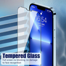 将图片加载到图库查看器，4PCS Screen Protector for iPhone 14 13 12 11 Pro Max Mini Tempered Glass for iPhone 7 8 6 6S Plus X XR Xs Max SE 2020 Glass One-piece Front Scratchproof Tempered Glass
