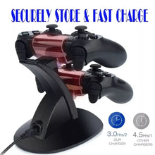 Load image into Gallery viewer, For PS4 Controller Charger LED Charging Stand Holder Dock Station Cradle for Sony Playstation 4 / PS4 Pro /PS4 Slim Accessories
