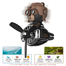 Load image into Gallery viewer, Rotating Airplane Pilot Bear Car Air Freshener - Vent Clip Fragrance Diffuser
