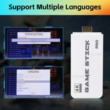 将图片加载到图库查看器，M15 4K Game Stick Mini Video Games Consoles Retro Handheld 20000 Games Player HD Video Game Stick 2.4G Double Wireless Controlle
