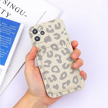 Load image into Gallery viewer, Soft Silicone Wallet Card Holder Phone Case For iPhone 11 mini Cases For iPhone 7 8 Cover Simple Silicone Protective Case For iPhone Girls Women Soft Slim Fit iPhone Case
